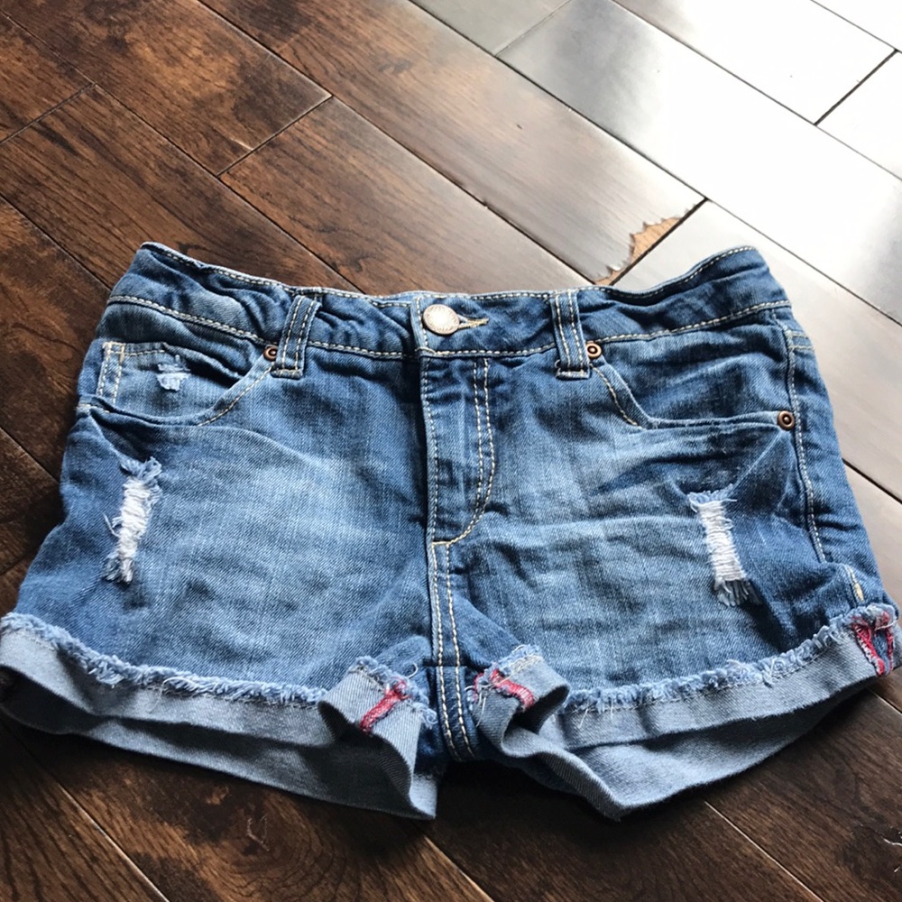 Kids Cherokee denim shorts size 10/12 large